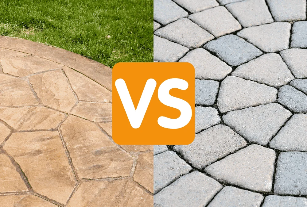 Stamped Concrete vs. Pavers